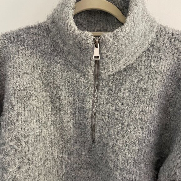 Le Bon Shoppe Quarter Zip Fuzzy Sweater - Picture 4 of 6